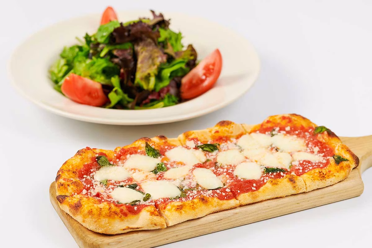 Margherita Flatbread Pizza - The Cheesecake Factory Menu Prices 2026